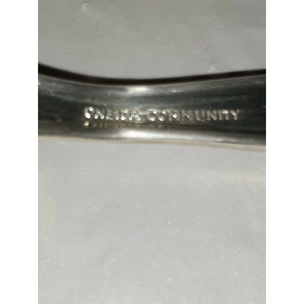 Oneida Community Duet Pattern Silverplate Solid Shell Casserole Spoon 1980-1983